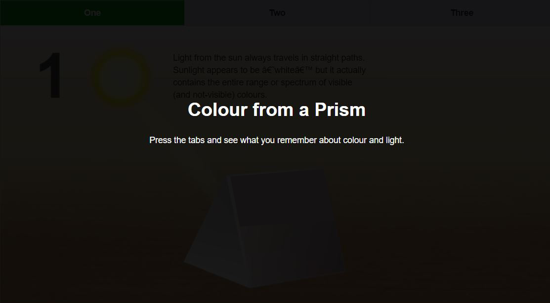 Screengrab of Colour from a Prism