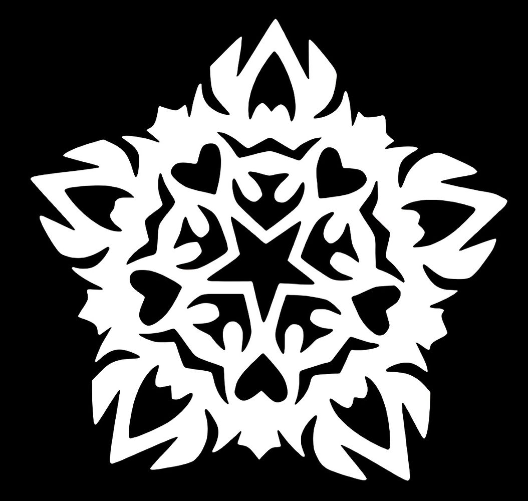 Radial design example. Resembles a snow-flake.