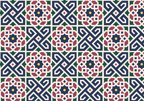 Example of pattern on tiles.