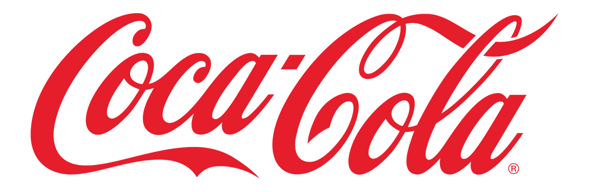 Coca Cola company logo. The image has the word Coca-Cola in the company’s font style.