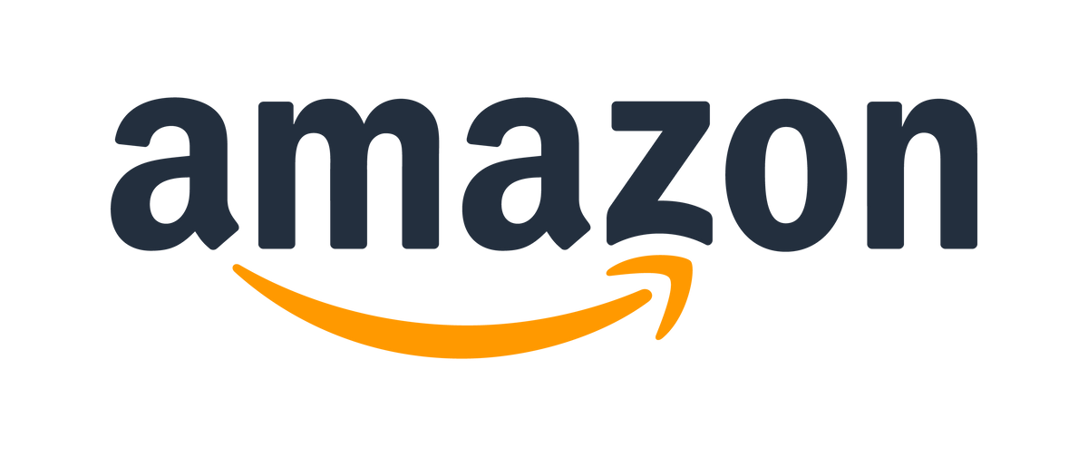 Amazon company logo. Word Amazon in the company’s font style with the distinctive arrow underneath
