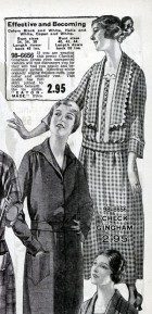 Two models wearing dresses in the Eaton's Fall/Winter catalouge from 1923 to 1924.