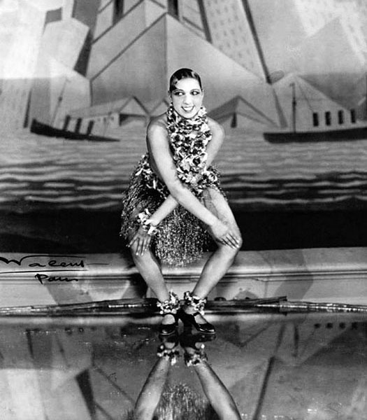 The famous dancer Josephine Baker dancing the Charleston.