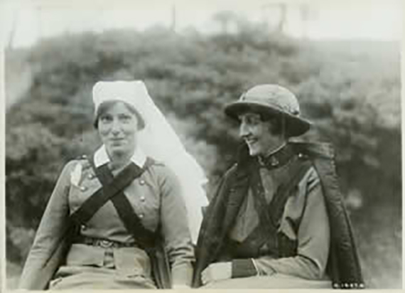 Two Canadian women working as nurses in WW1.