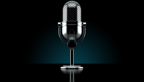 A studio microphone.  