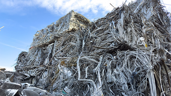 Disposal of pressed wire and aluminum radiators.