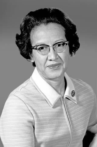 Portrait of mathematician, Katherine Johnson
