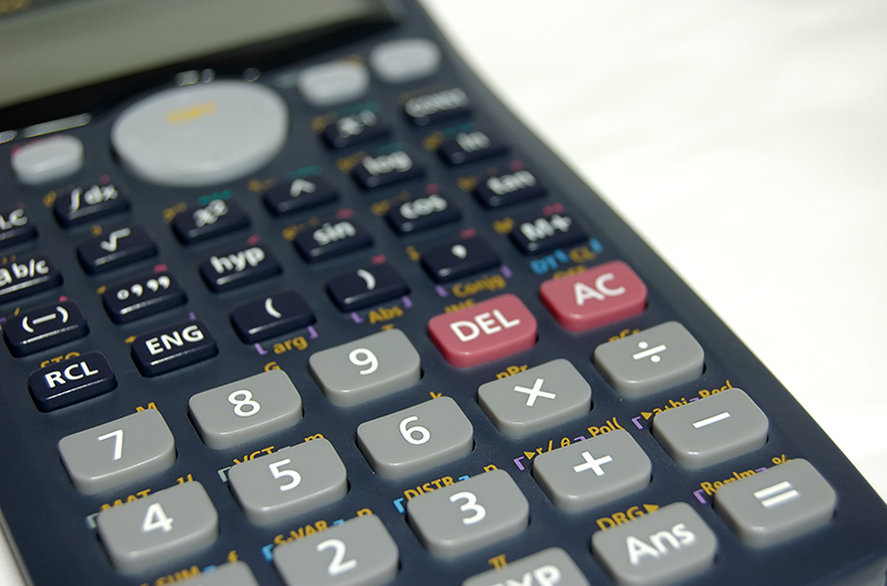 Image of a scientific calculator