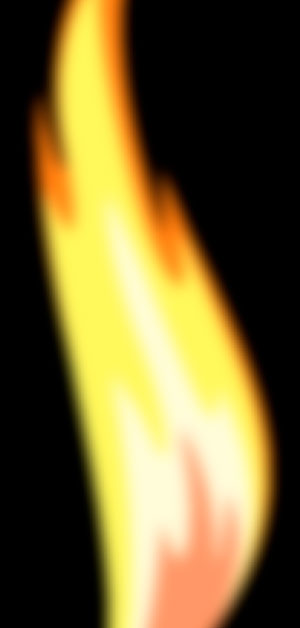 Orange flame