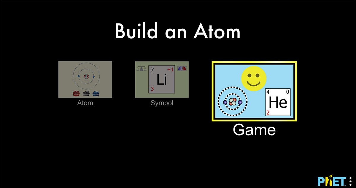Build an atom interactive game