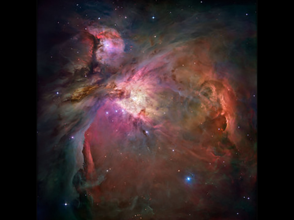 Orion nebula: clouds of dust and stars